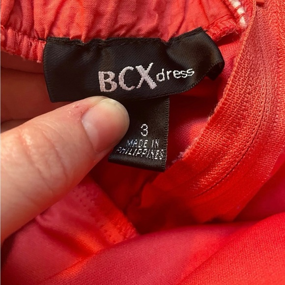 BCX Coral Pink Zip Up Dress Size 3 - Picture 3 of 3